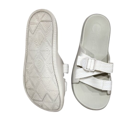 Chaco Chillos Women's Slide Size 8 Beige Sports Sandals Sparrow - Picture 2 of 9
